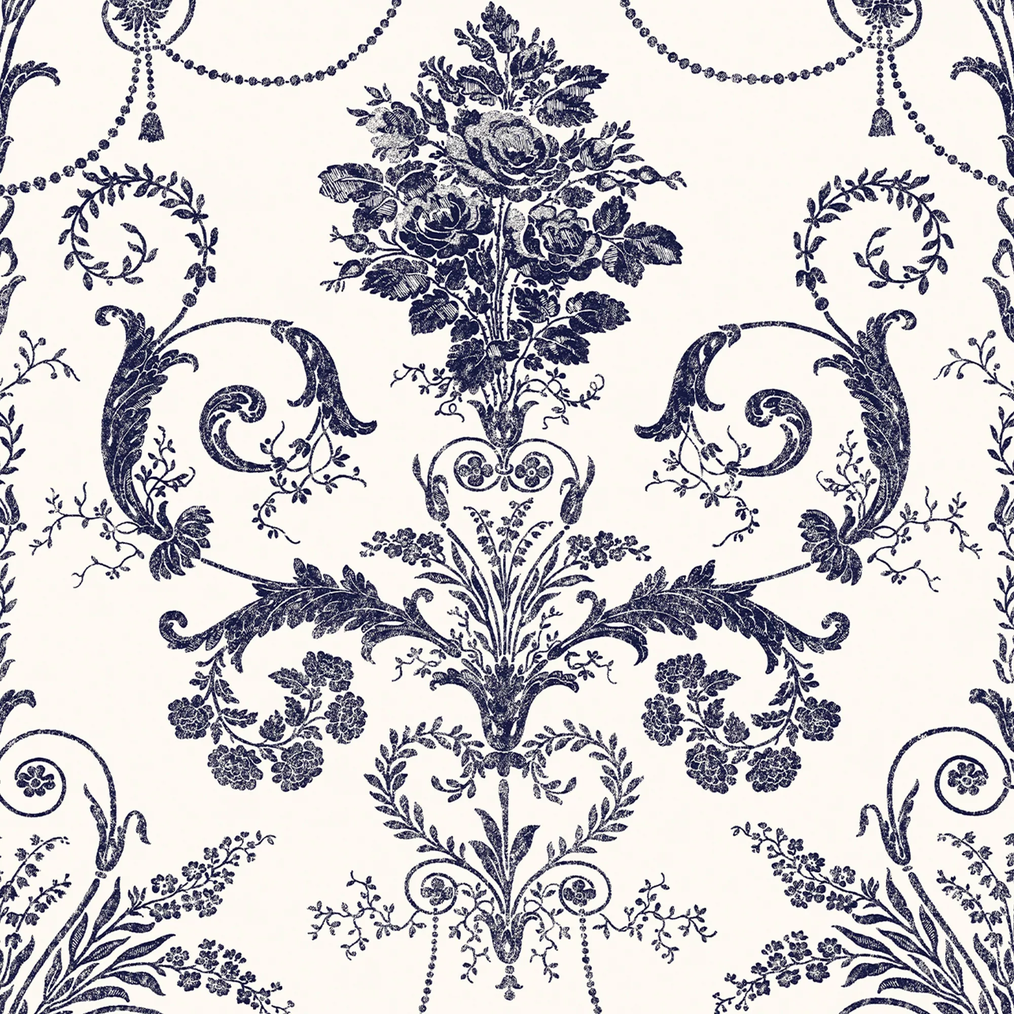 Laura Ashley Josette Midnight & Off White Damask Smooth Wallpaper 3 Laura Ashley Josette Midnight & Off White Damask Smooth Wallpaper