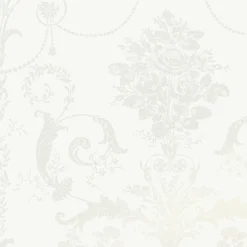 Laura Ashley Josette White Damask Smooth Wallpaper -Paint and Painting Supplies Store laura ashley josette white damask smooth wallpaper5011583467901 37c bq