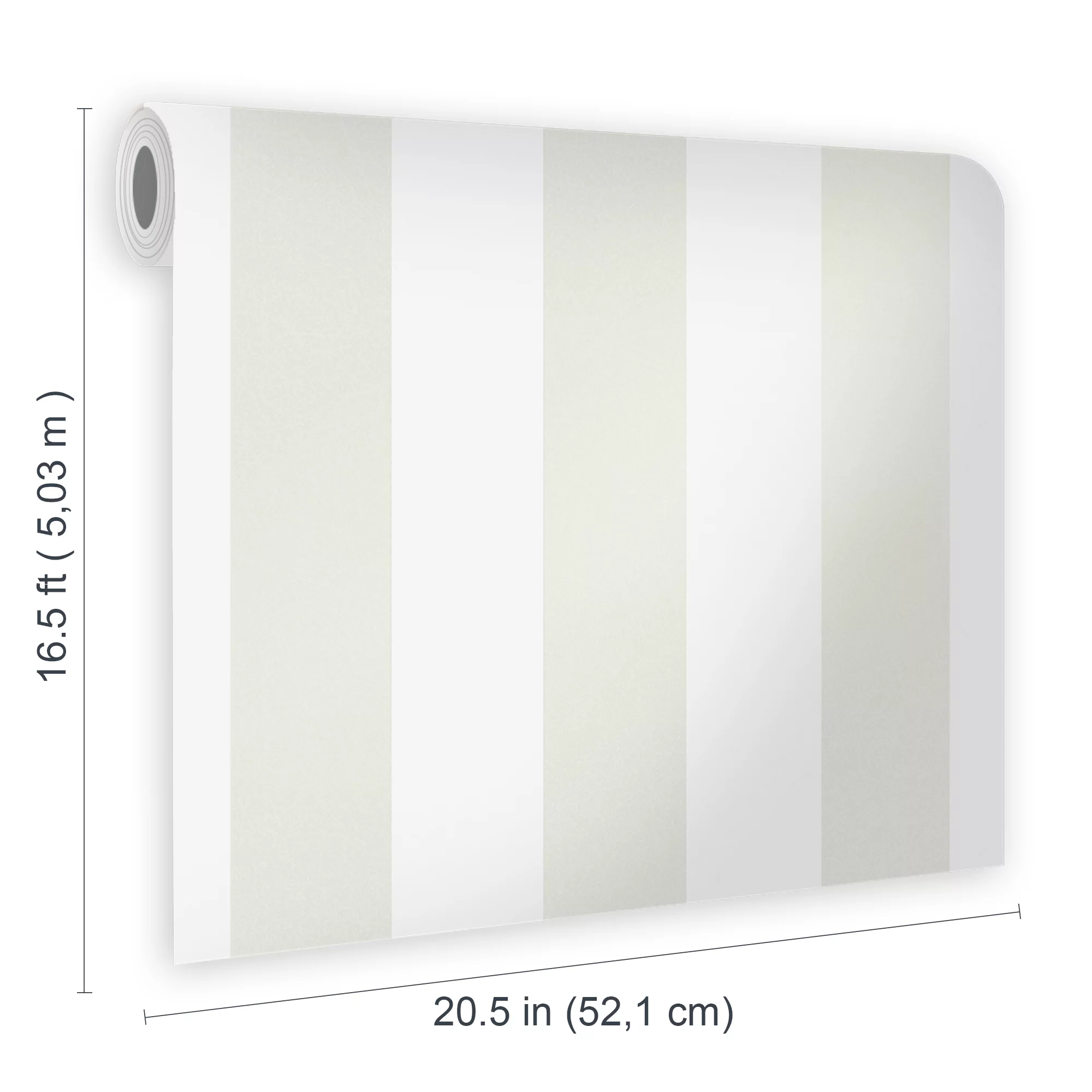 Laura Ashley Lille Beige & White Stripe Smooth Wallpaper 8 Laura Ashley Lille Beige & White Stripe Smooth Wallpaper - Image 6