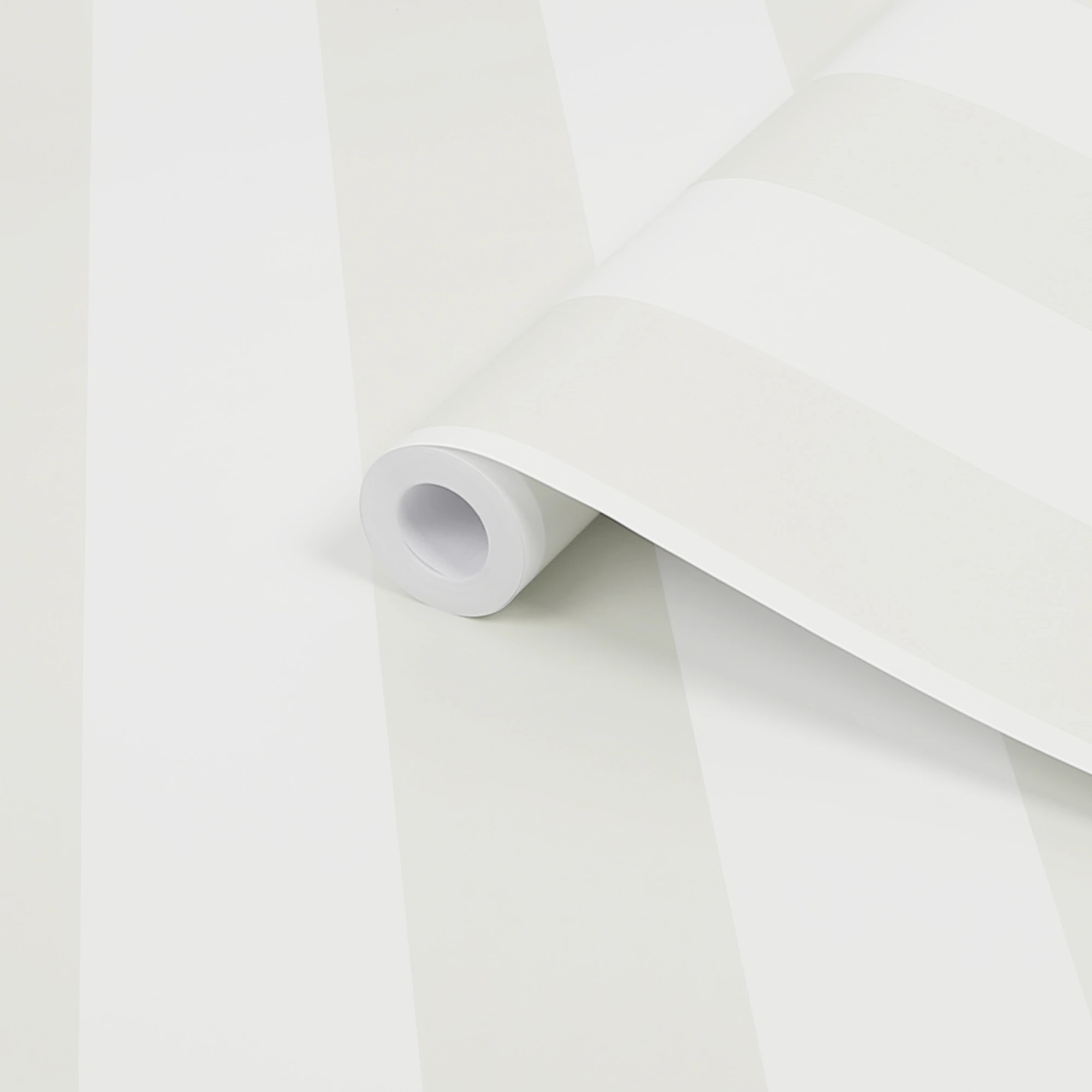 Laura Ashley Lille Beige & White Stripe Smooth Wallpaper 4 Laura Ashley Lille Beige & White Stripe Smooth Wallpaper - Image 2