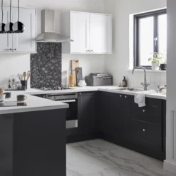 Paint and Painting Supplies Store -Paint and Painting Supplies Store laura ashley lisette charcoal silhouette floral glass splashback h 750mm w 600mm t 6mm5060729155479 01i bq