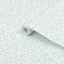 Laura Ashley Little Vines Duck Egg Leaf Smooth Wallpaper -Paint and Painting Supplies Store laura ashley little vines duck egg leaf smooth wallpaper5011583466973 36c bq