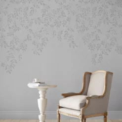 Laura Ashley Lockwood Grey Leaves Smooth Wallpaper -Paint and Painting Supplies Store laura ashley lockwood grey leaves smooth wallpaper5011583488838 20i bq