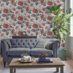 Laura Ashley Maryam Crimson Floral Smooth Wallpaper -Paint and Painting Supplies Store laura ashley maryam crimson floral smooth wallpaper5011583486926 21i bq