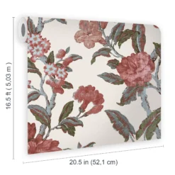 Laura Ashley Minera Crimson Floral Smooth Wallpaper 11 Laura Ashley Minera Crimson Floral Smooth Wallpaper -Paint and Painting Supplies Store laura ashley minera crimson floral smooth wallpaper5011583524444 02t bq