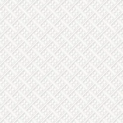 Laura Ashley Mr Jones White Geometric Smooth Wallpaper