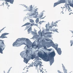 Laura Ashley Narberth Blue Leaves Smooth Wallpaper -Paint and Painting Supplies Store laura ashley narberth blue leaves smooth wallpaper5011583546026 02c bq
