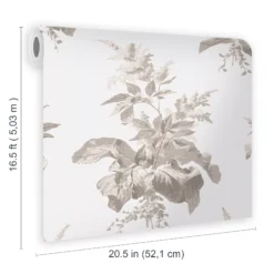 Laura Ashley Narberth Grey Leaves Smooth Wallpaper -Paint and Painting Supplies Store laura ashley narberth grey leaves smooth wallpaper5011583545999 02t bq