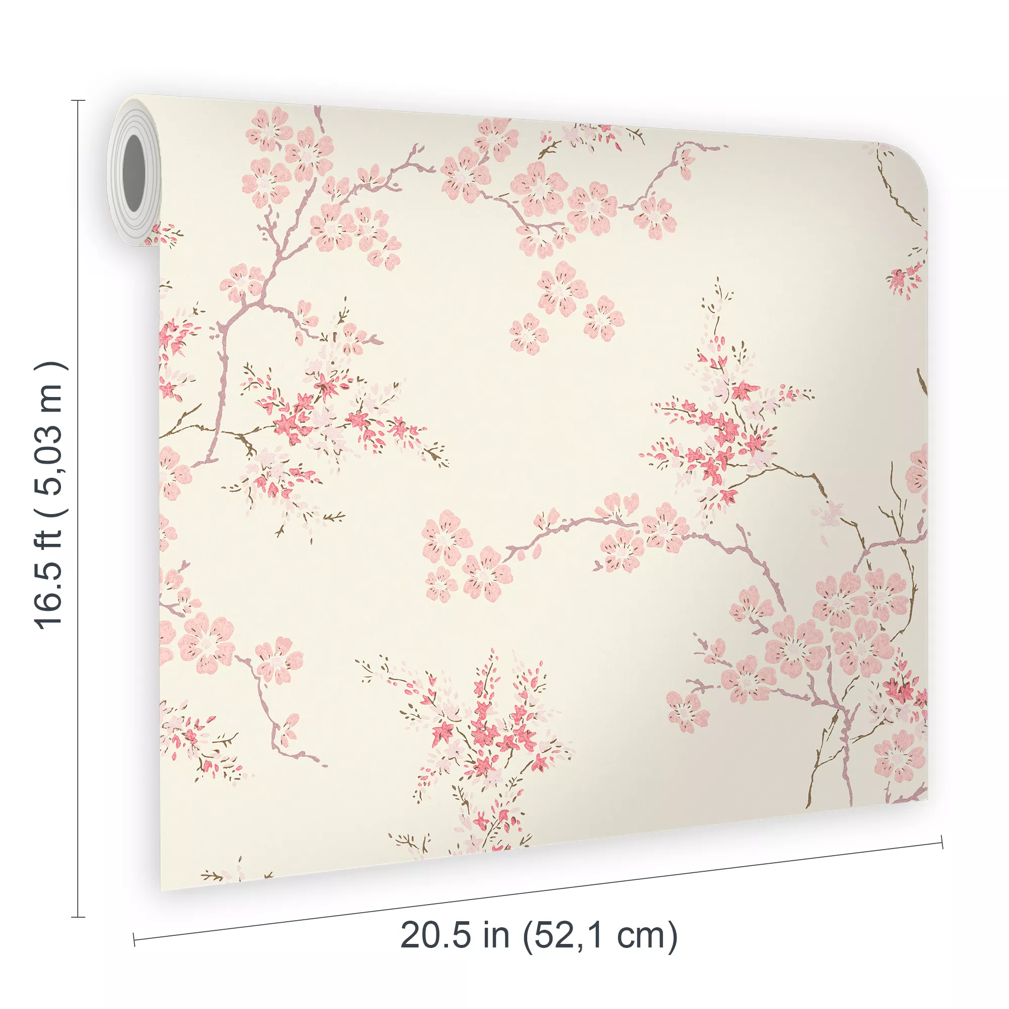 Laura Ashley Oriental Blush Blossom Smooth Wallpaper 8 Laura Ashley Oriental Blush Blossom Smooth Wallpaper - Image 6