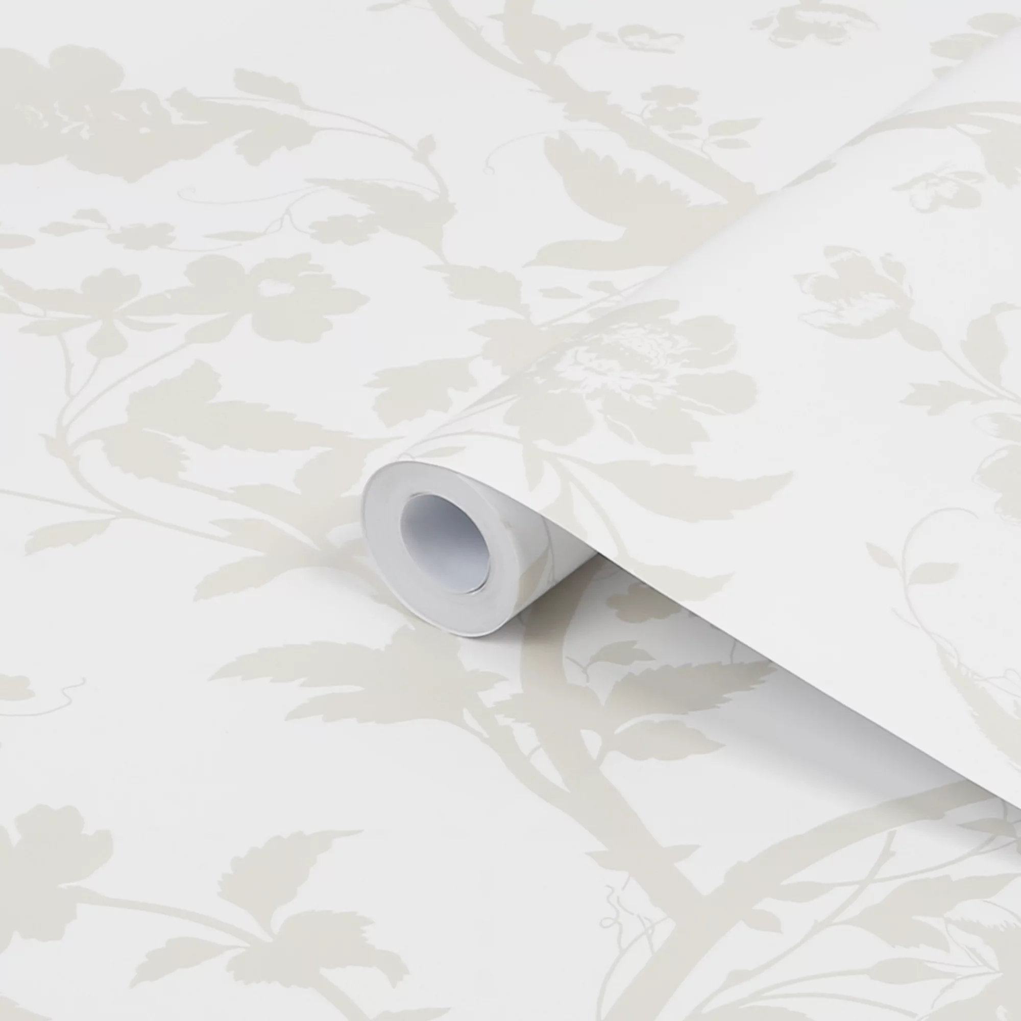 Laura Ashley Oriental Pearlescent White Garden Smooth Wallpaper 4 Laura Ashley Oriental Pearlescent White Garden Smooth Wallpaper - Image 2