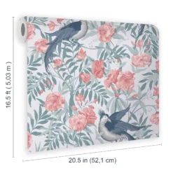 Laura Ashley Osterley Rosewood Floral Smooth Wallpaper -Paint and Painting Supplies Store laura ashley osterley rosewood floral smooth wallpaper5011583486414 02t bq