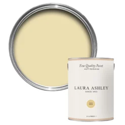 Laura Ashley Pale Gold Matt Emulsion Paint, 5L