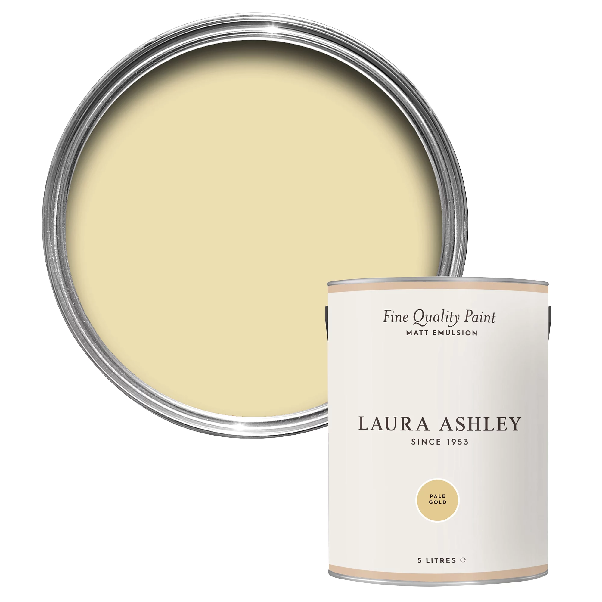 Laura Ashley Pale Gold Matt Emulsion Paint, 5L 3 Laura Ashley Pale Gold Matt Emulsion Paint, 5L