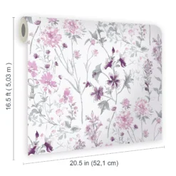 Laura Ashley Pale Iris Wild Meadow Smooth Wallpaper -Paint and Painting Supplies Store laura ashley pale iris wild meadow smooth wallpaper5011583467307 02t bq