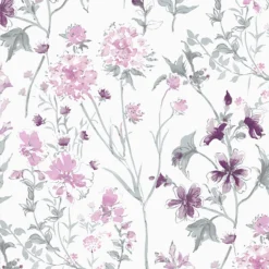 Laura Ashley Pale Iris Wild Meadow Smooth Wallpaper -Paint and Painting Supplies Store laura ashley pale iris wild meadow smooth wallpaper5011583467307 37c bq