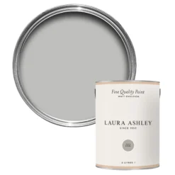 Laura Ashley Pale Steel Matt Emulsion Paint, 5L