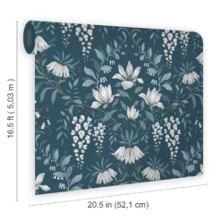 Laura Ashley Parterre Dark Seaspray Damask Smooth Wallpaper -Paint and Painting Supplies Store laura ashley parterre dark seaspray damask smooth wallpaper5011583468564 02t bq