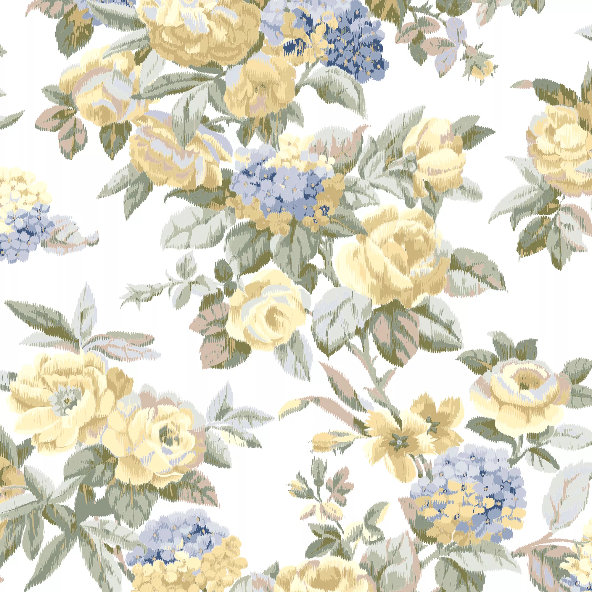 Laura Ashley Pembrey Yellow Floral Smooth Wallpaper 4 Laura Ashley Pembrey Yellow Floral Smooth Wallpaper - Image 2