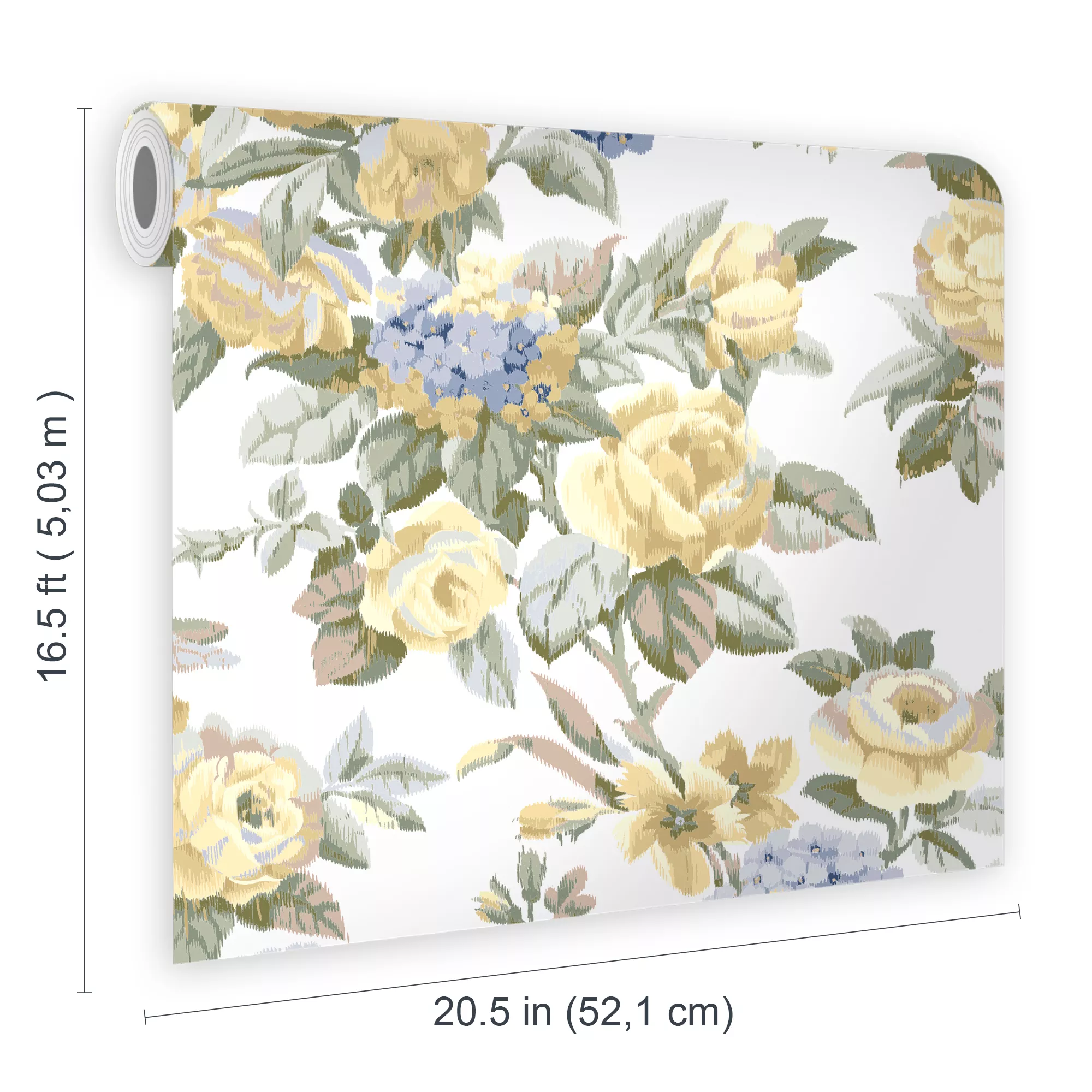 Laura Ashley Pembrey Yellow Floral Smooth Wallpaper 8 Laura Ashley Pembrey Yellow Floral Smooth Wallpaper - Image 6