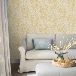 Laura Ashley Picardie Pale Gold Floral Smooth Wallpaper -Paint and Painting Supplies Store laura ashley picardie pale gold floral smooth wallpaper5011583486568 20i bq