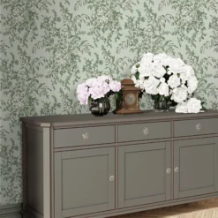 Laura Ashley Picardie Sage Floral Smooth Wallpaper -Paint and Painting Supplies Store laura ashley picardie sage floral smooth wallpaper5011583486537 20i bq