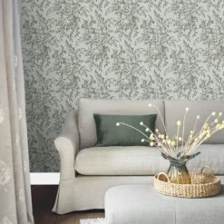 Laura Ashley Picardie Sage Floral Smooth Wallpaper -Paint and Painting Supplies Store laura ashley picardie sage floral smooth wallpaper5011583486537 21i bq