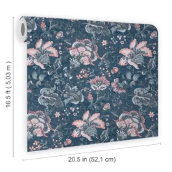 Laura Ashley Portia Dark Seaspray Floral Smooth Wallpaper -Paint and Painting Supplies Store laura ashley portia dark seaspray floral smooth wallpaper5011583486803 02t bq