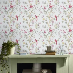 Laura Ashley Romantic Opulence Pink Animal Smooth Wallpaper -Paint and Painting Supplies Store laura ashley romantic opulence pink animal smooth wallpaper5011583492682 20i bq