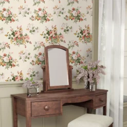 Laura Ashley Rosemore Pale Sable Floral Smooth Wallpaper -Paint and Painting Supplies Store laura ashley rosemore pale sable floral smooth wallpaper5011583486476 20i bq
