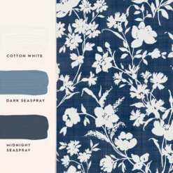 Laura Ashley Rye Blue Floral Smooth Wallpaper -Paint and Painting Supplies Store laura ashley rye blue floral smooth wallpaper5011583546118 03t bq