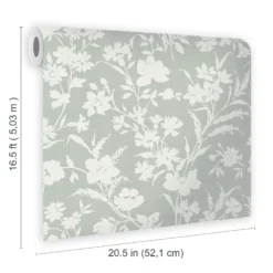 Laura Ashley Rye Sage Floral Smooth Wallpaper -Paint and Painting Supplies Store laura ashley rye sage floral smooth wallpaper5011583546149 02t bq