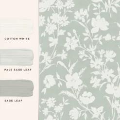 Laura Ashley Rye Sage Floral Smooth Wallpaper -Paint and Painting Supplies Store laura ashley rye sage floral smooth wallpaper5011583546149 03t bq