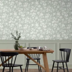 Laura Ashley Rye Sage Floral Smooth Wallpaper -Paint and Painting Supplies Store laura ashley rye sage floral smooth wallpaper5011583546149 20i bq
