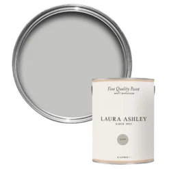 Laura Ashley Silver Matt Emulsion Paint, 5L