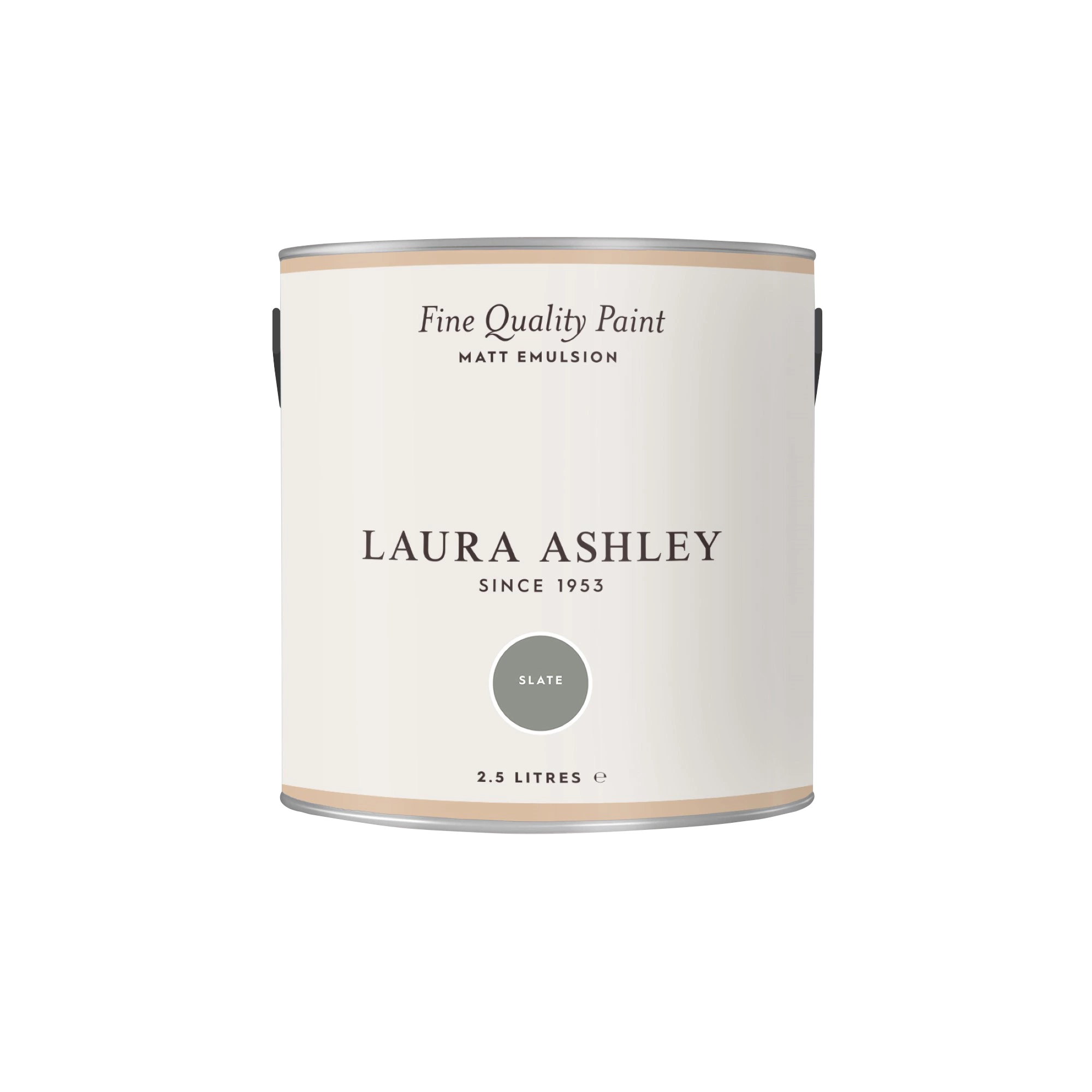 Laura Ashley Slate Matt Emulsion Paint, 2.5L 4 Laura Ashley Slate Matt Emulsion Paint, 2.5L - Image 2