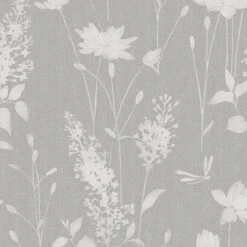 Laura Ashley Steel Dragonfly Garden Smooth Wallpaper