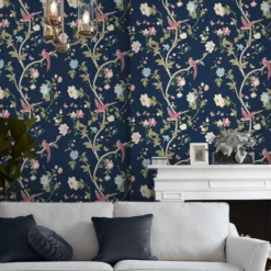 Laura Ashley Summer Palace Blue Trail Smooth Wallpaper 13 Laura Ashley Summer Palace Blue Trail Smooth Wallpaper -Paint and Painting Supplies Store laura ashley summer palace blue trail smooth wallpaper5011583551365 20i bq