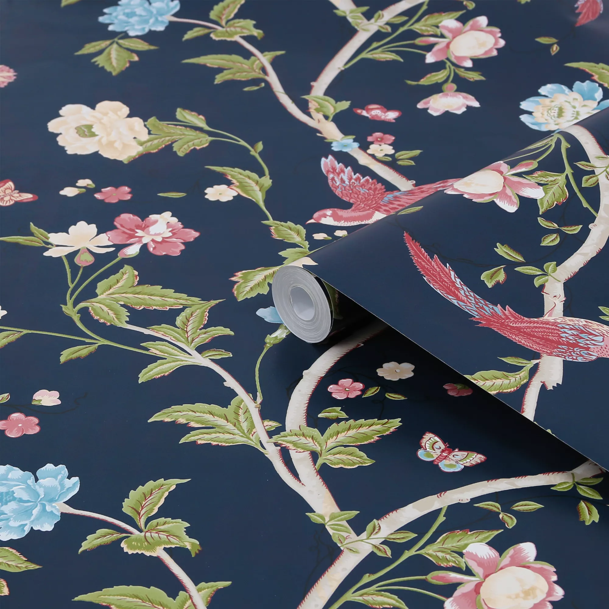 Laura Ashley Summer Palace Blue Trail Smooth Wallpaper 3 Laura Ashley Summer Palace Blue Trail Smooth Wallpaper