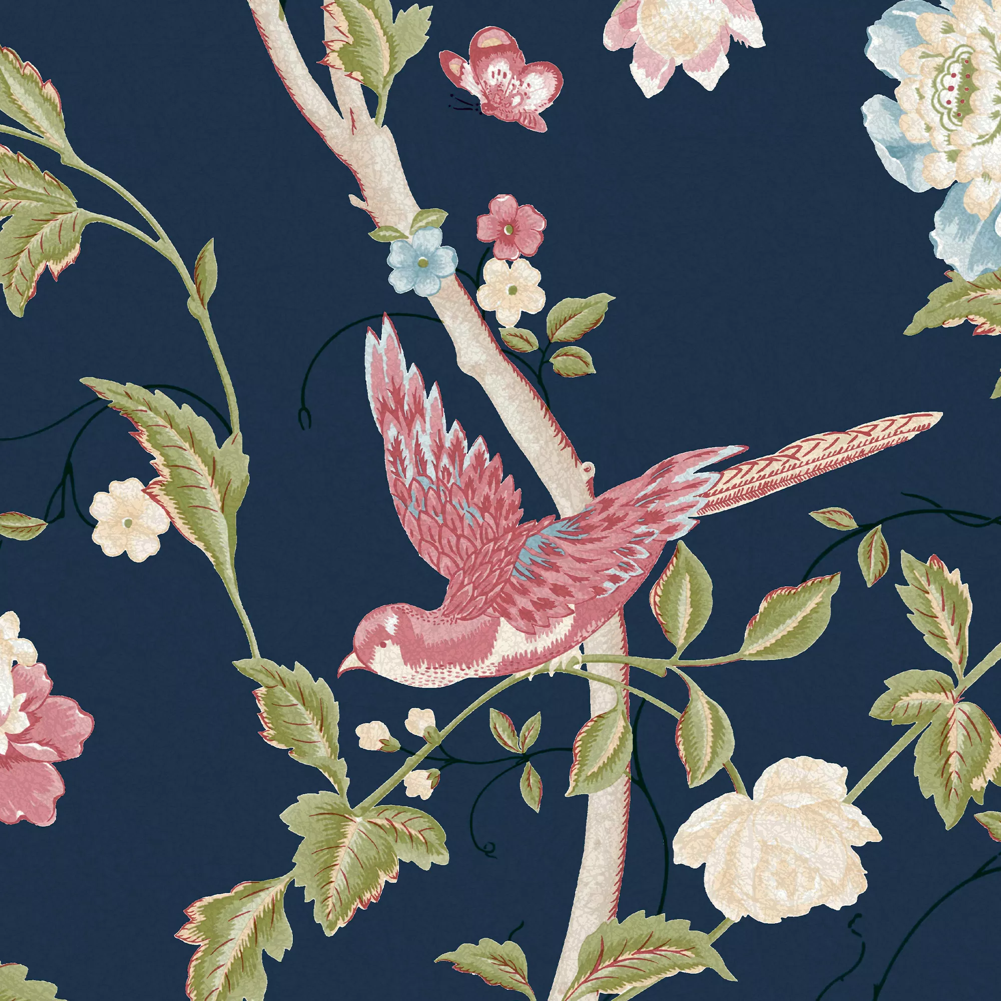 Laura Ashley Summer Palace Blue Trail Smooth Wallpaper 4 Laura Ashley Summer Palace Blue Trail Smooth Wallpaper - Image 2