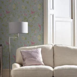 Laura Ashley Summer Palace Duck Egg Floral Smooth Wallpaper -Paint and Painting Supplies Store laura ashley summer palace duck egg floral smooth wallpaper5011583468205 21i bq