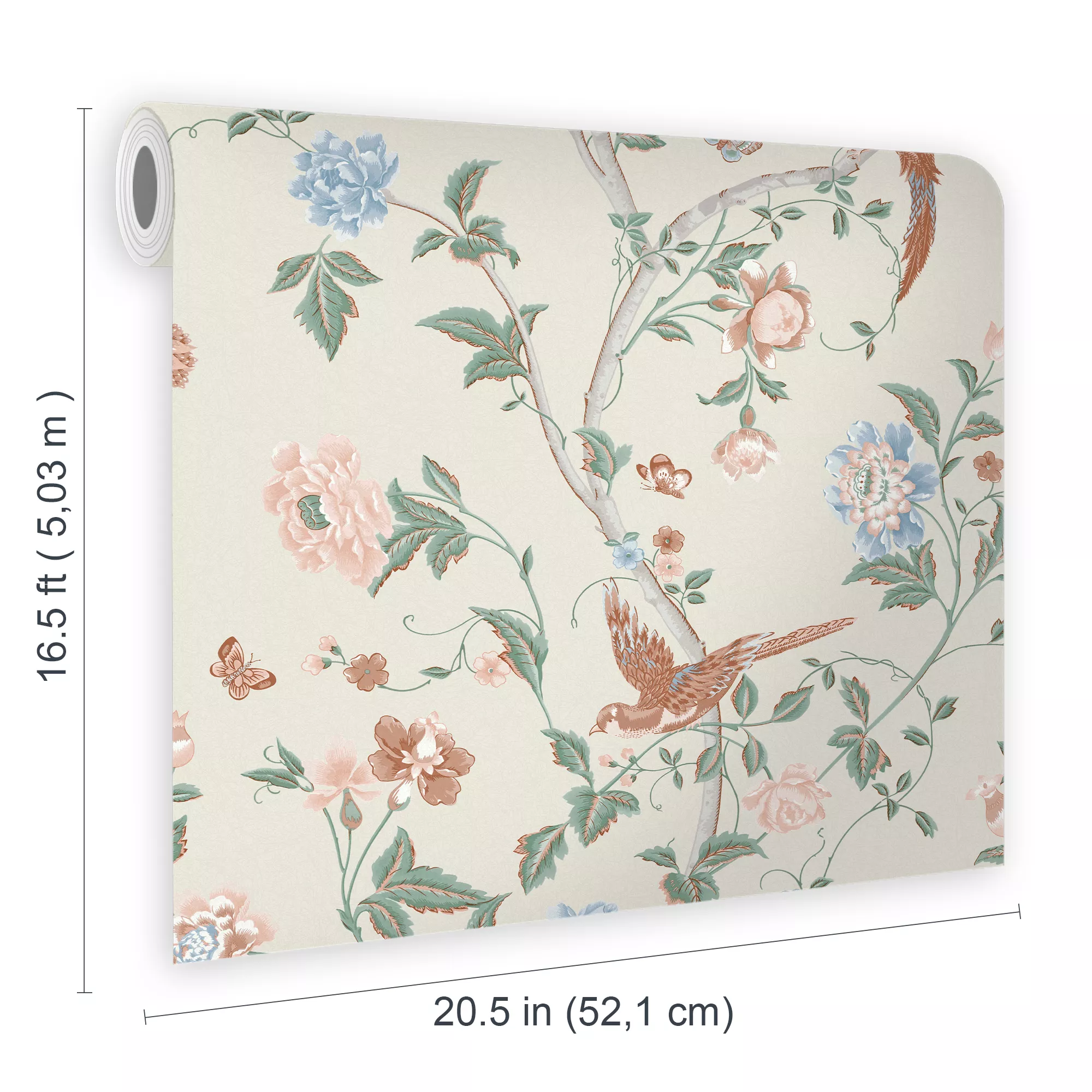 Laura Ashley Summer Palace Green, Orange Trail Smooth Wallpaper 9 Laura Ashley Summer Palace Green, Orange Trail Smooth Wallpaper - Image 7