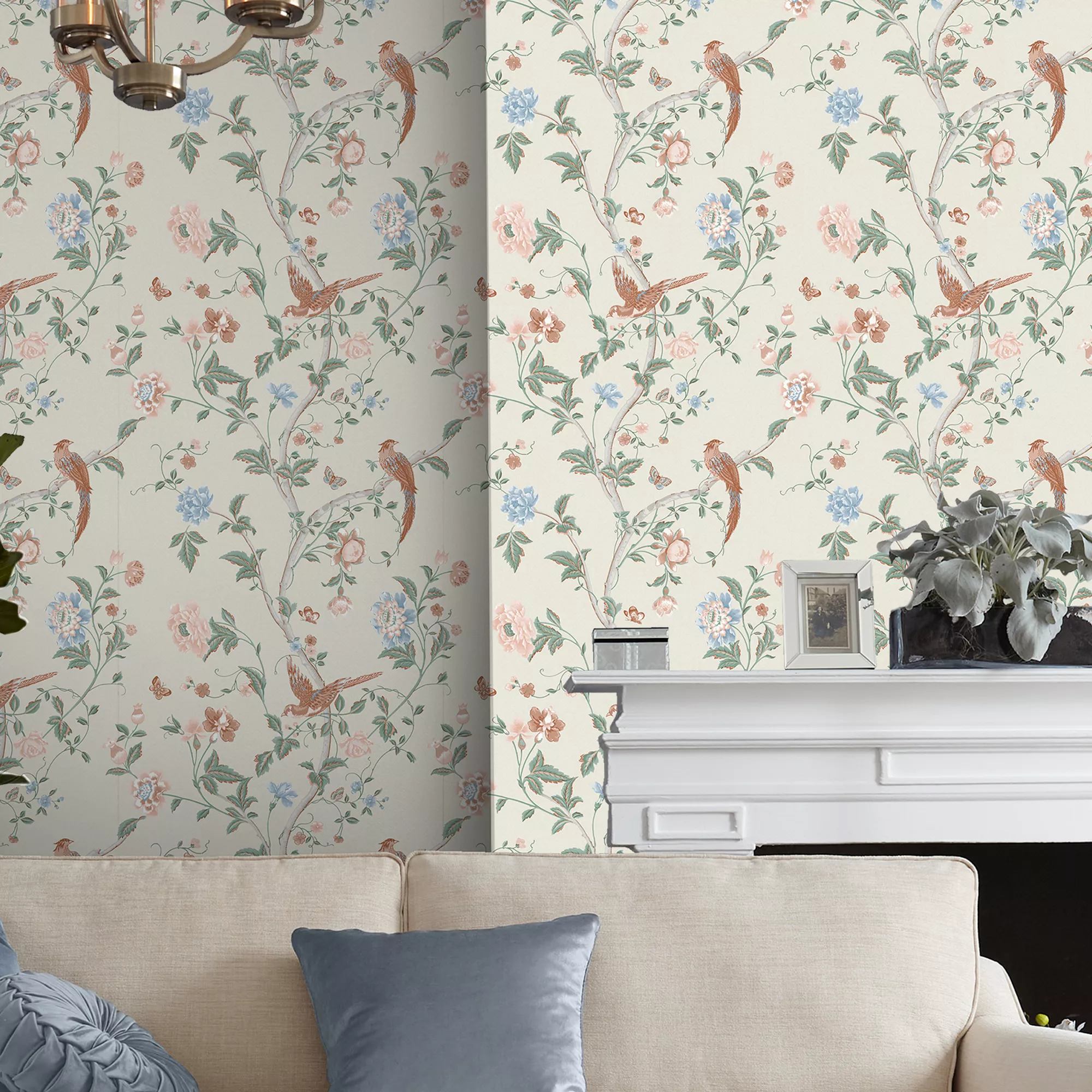Laura Ashley Summer Palace Green, Orange Trail Smooth Wallpaper 8 Laura Ashley Summer Palace Green, Orange Trail Smooth Wallpaper - Image 6