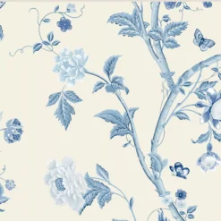 Laura Ashley Summer Palace Royal Blue Floral Smooth Wallpaper -Paint and Painting Supplies Store laura ashley summer palace royal blue floral smooth wallpaper5011583468144 37c bq
