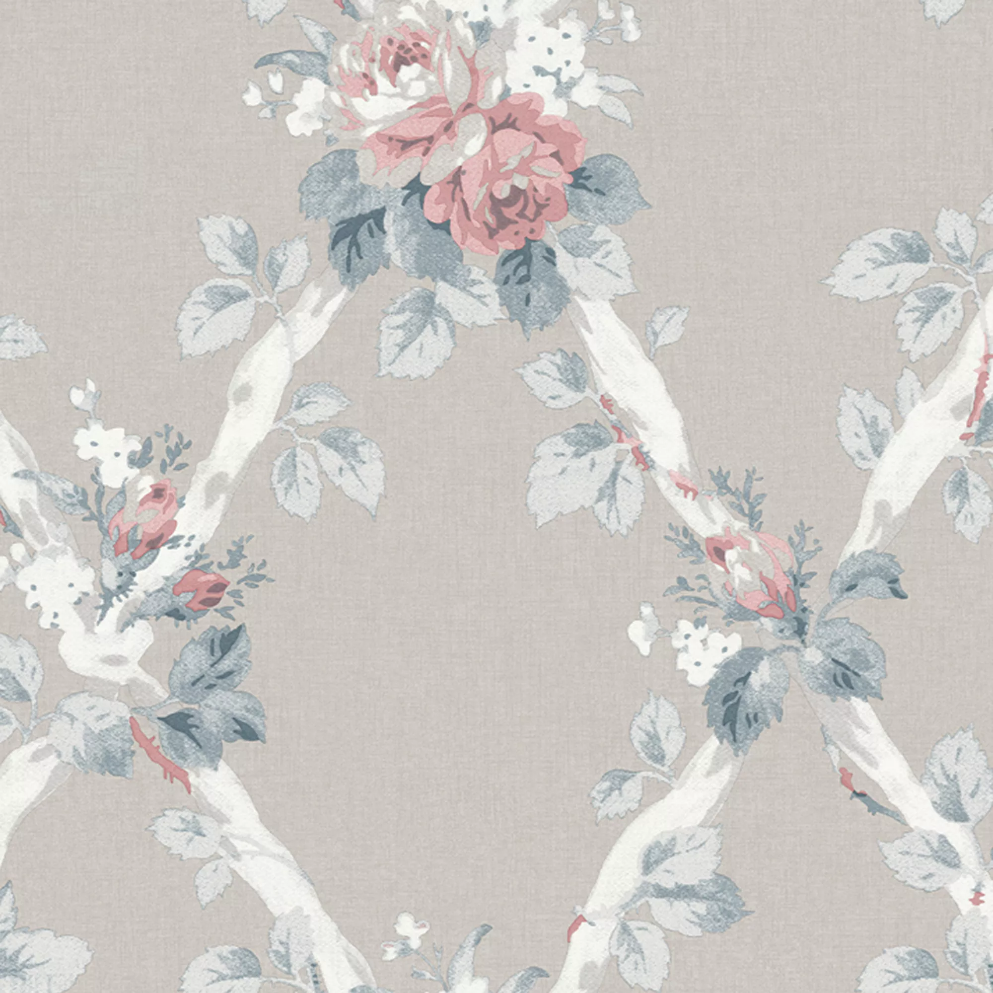 Laura Ashley Timeless Elegance Grey Floral Smooth Wallpaper 4 Laura Ashley Timeless Elegance Grey Floral Smooth Wallpaper - Image 2