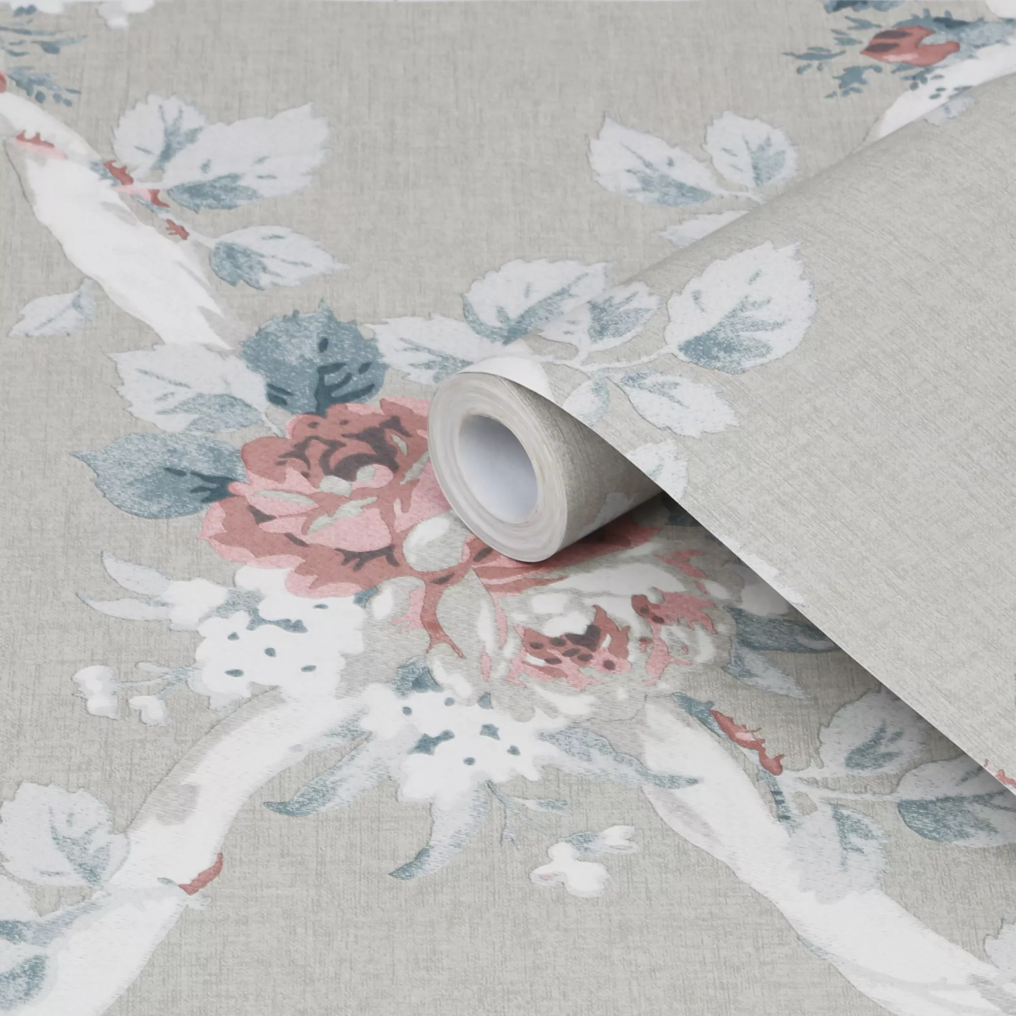 Laura Ashley Timeless Elegance Grey Floral Smooth Wallpaper 3 Laura Ashley Timeless Elegance Grey Floral Smooth Wallpaper