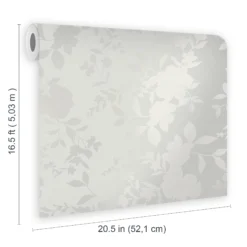 Laura Ashley Timeless Elegance Silver Floral Smooth Wallpaper -Paint and Painting Supplies Store laura ashley timeless elegance silver floral smooth wallpaper5011583524352 02t bq