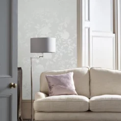 Laura Ashley Timeless Elegance Silver Floral Smooth Wallpaper -Paint and Painting Supplies Store laura ashley timeless elegance silver floral smooth wallpaper5011583524352 21i bq