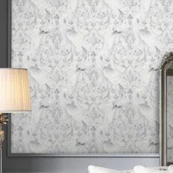 Laura Ashley Tregaron Grey Animal Smooth Wallpaper -Paint and Painting Supplies Store laura ashley tregaron grey animal smooth wallpaper5011583546538 21i bq