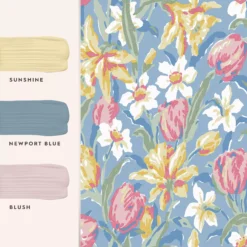 Laura Ashley Tulips Blue Floral Smooth Wallpaper 12 Laura Ashley Tulips Blue Floral Smooth Wallpaper -Paint and Painting Supplies Store laura ashley tulips blue floral smooth wallpaper5011583545906 03t bq