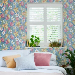 Laura Ashley Tulips Blue Floral Smooth Wallpaper 14 Laura Ashley Tulips Blue Floral Smooth Wallpaper -Paint and Painting Supplies Store laura ashley tulips blue floral smooth wallpaper5011583545906 21i bq